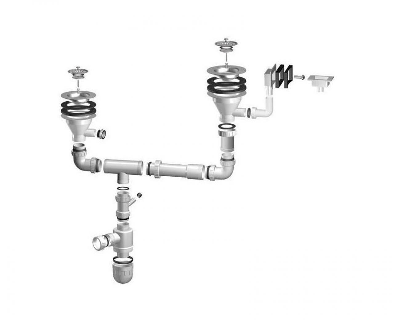 Слив для мойки Teka 3 1/2 с переливом