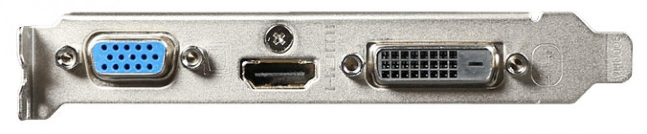 Видеокарта GIGABYTE GeForce GT 710 954Mhz PCI-E 2.0 2048Mb 1800Mhz 64 bit DVI HDMI HDCP (GV-N710D3-2GL)