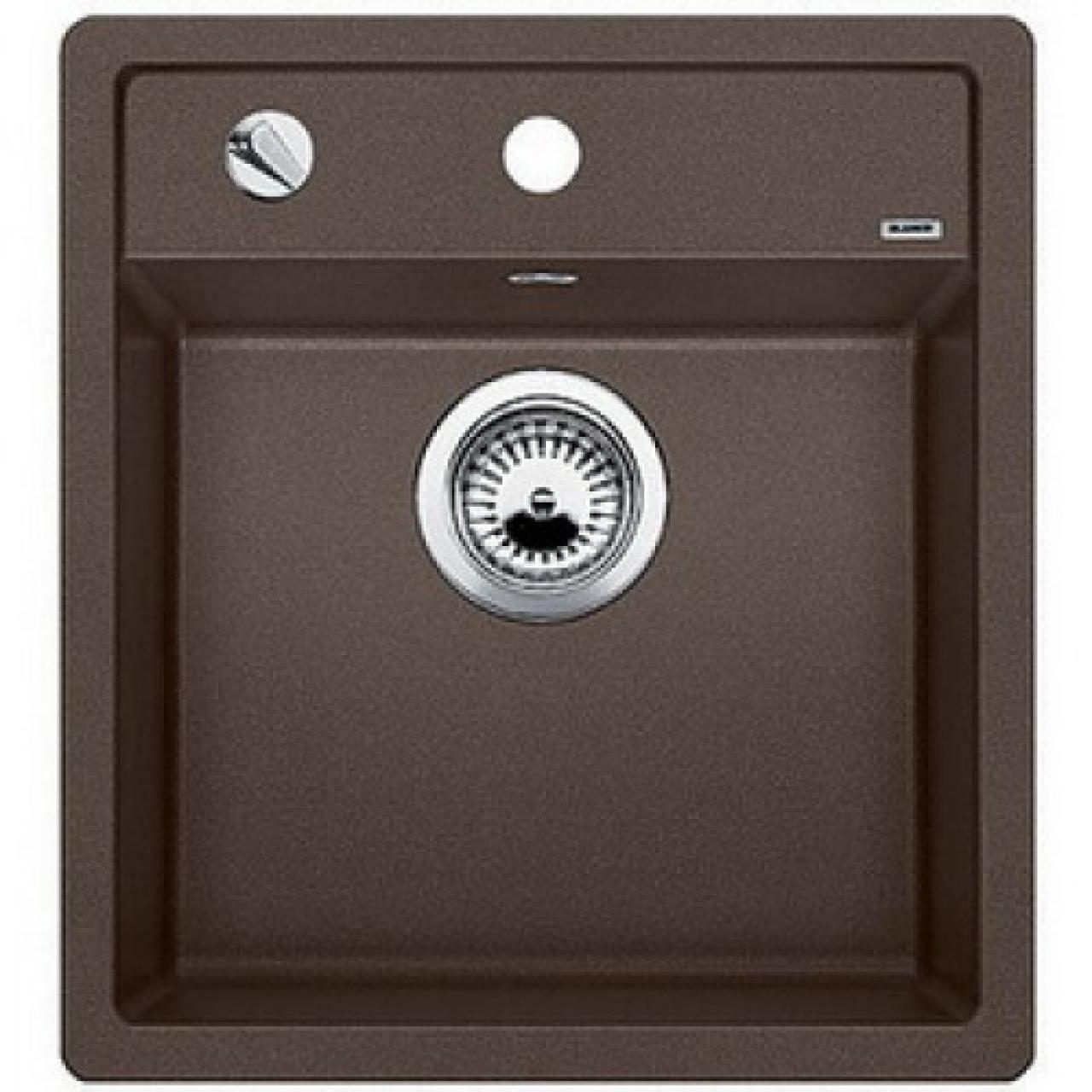 Врезная кухонная мойка Blanco Dalago 45 Silgranit PuraDur 46.5х51см искусственный гранит кофе