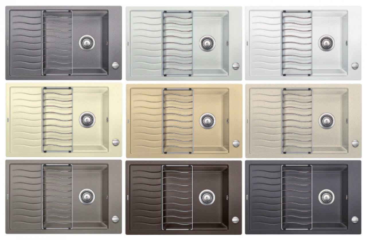 Мойка кухонная Blanco Elon XL 6S с клапаном-автоматом серый беж