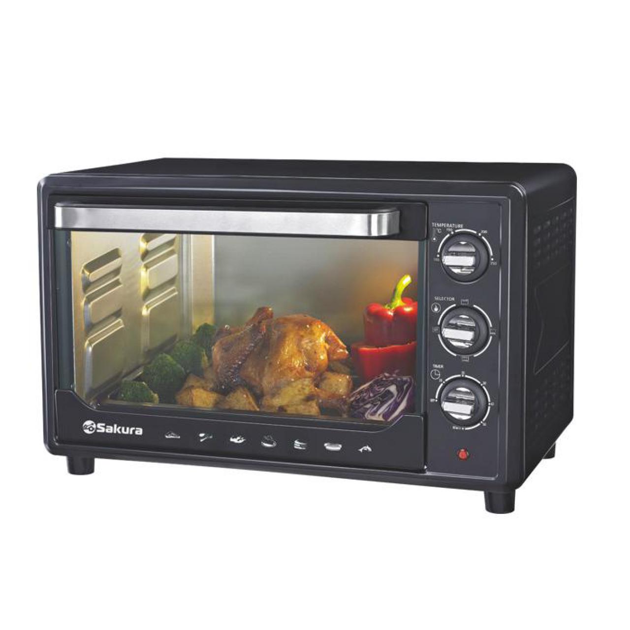 Мини-печь Sakura SA-7001 черный
