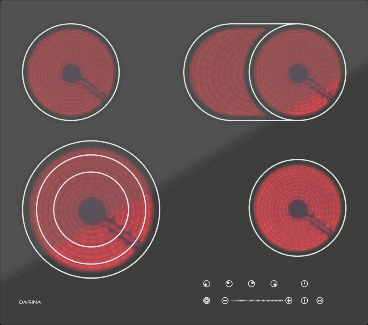 Электрическая панель 4 конфорки. Варочная панель Darina 5p ei313 b. Индукционная варочная панель Darina 5p ei313 b. Электрическая варочная панель Weissgauff HVF 643 B. Электрическая варочная панель Darina 4p e329 b.