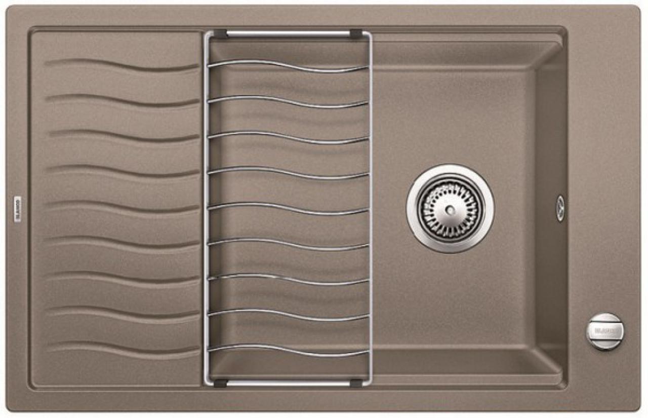 Мойка кухонная Blanco Elon XL 6S с клапаном-автоматом серый беж