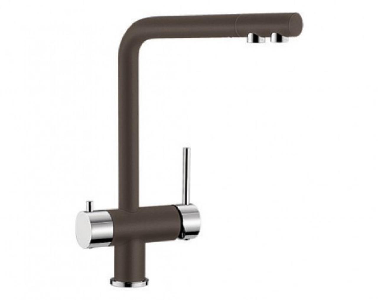 Смеситель для кухни (мойки) Blanco Fontas II (гранит) однорычажный гранит кофе