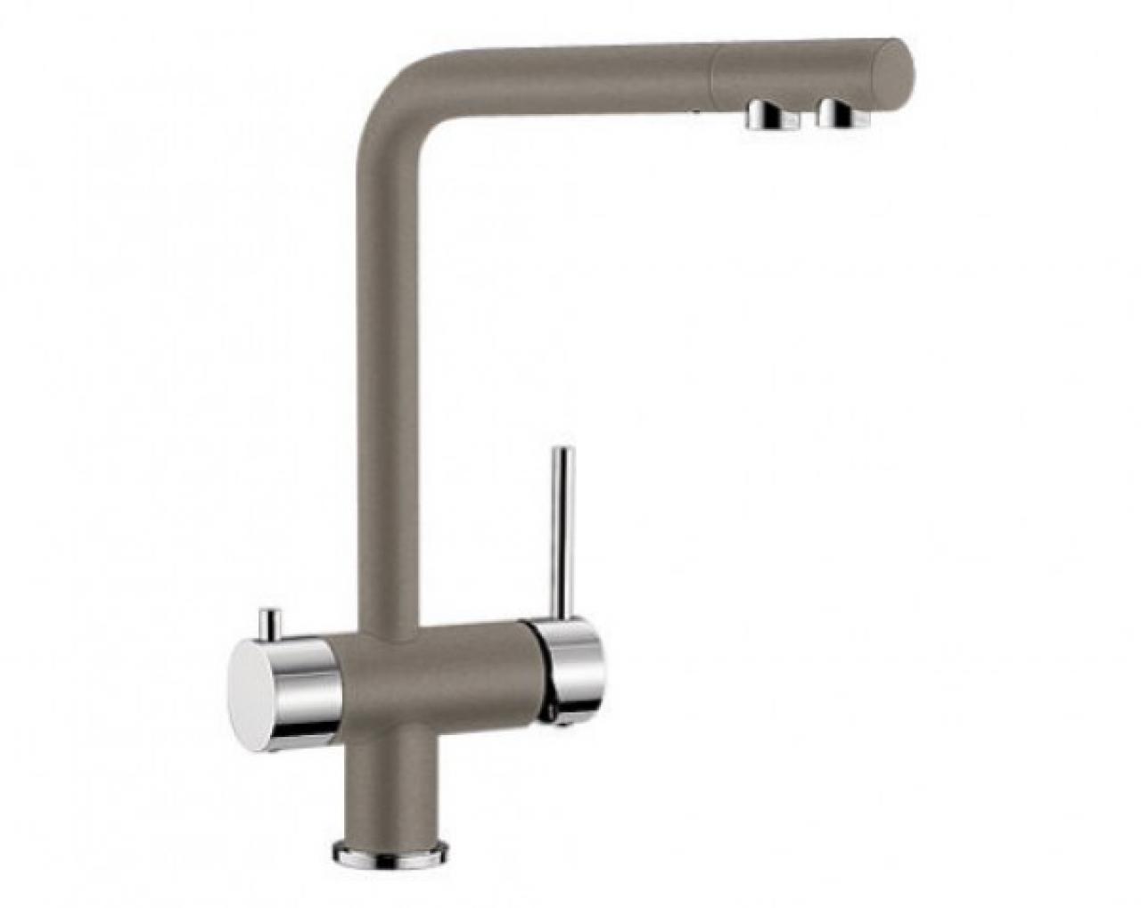 Смеситель для кухни (мойки) Blanco Fontas II (гранит) однорычажный гранит серый беж