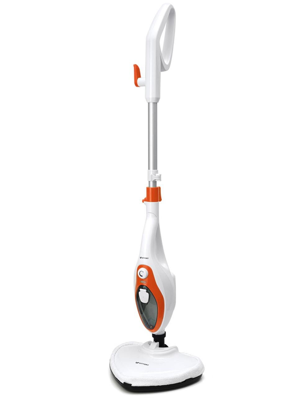 Паровая швабра Kitfort KT-1004 белый/оранжевый