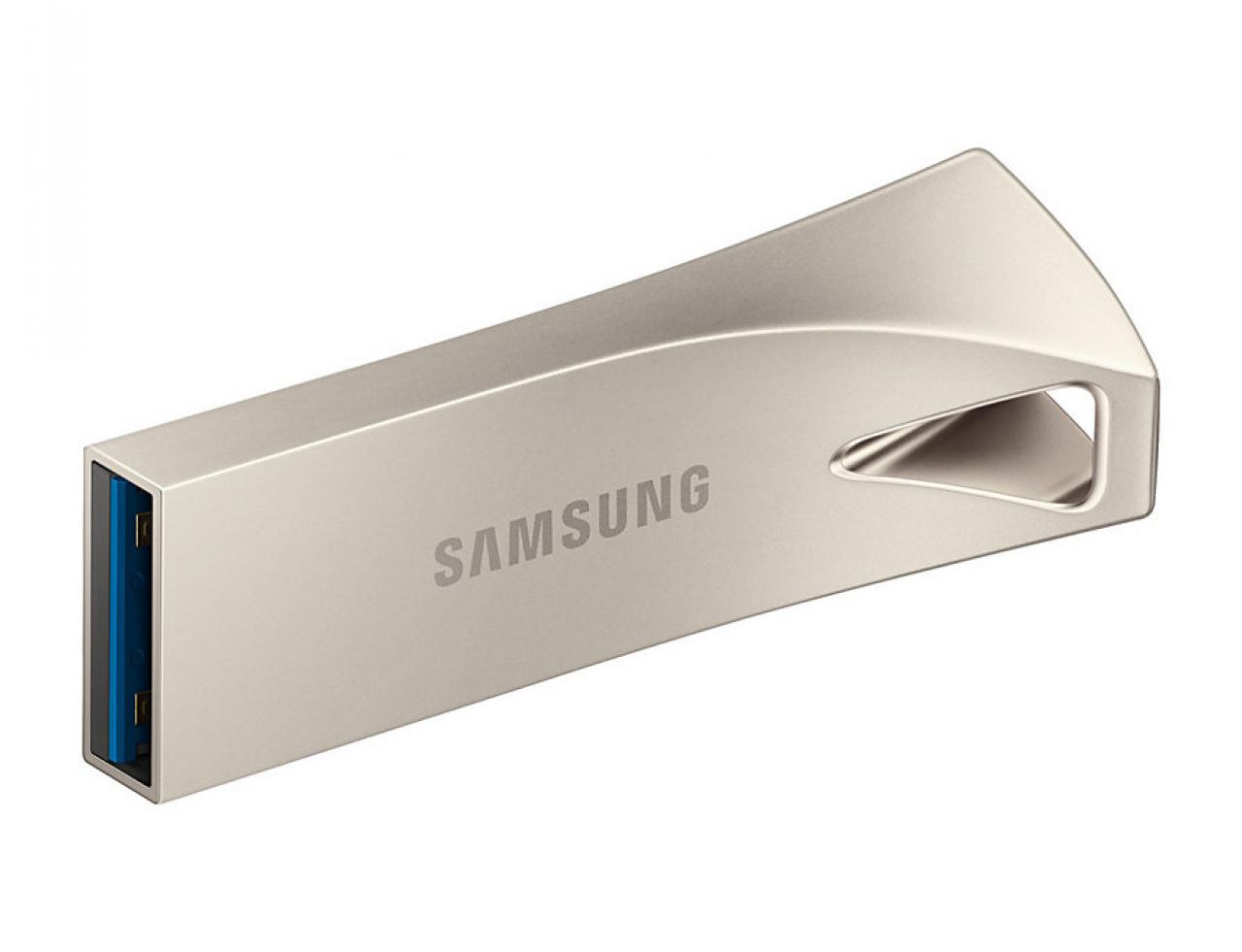 Флэш-накопитель Samsung BAR Plus 128Gb USB3.1 MUF-128BE3/APC серебро