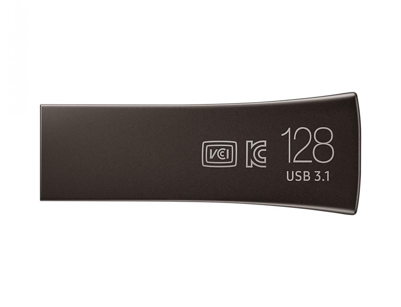 Флэш-накопитель Samsung BAR Plus 128Gb USB3.1 MUF-128BE4/APC титан