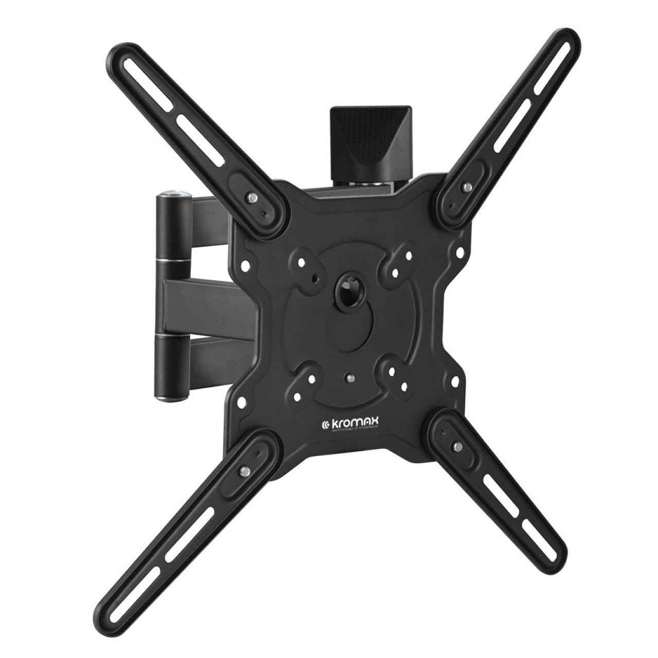 Кронштейн для телевизора 22"-65" Kromax OPTIMA-406 (VESA 75x75, 100x100, 200x100, 200x200, 300x200, 200x300, 300x300, 200x400, 400x200, 400x300, 400x400мм) темно-серый