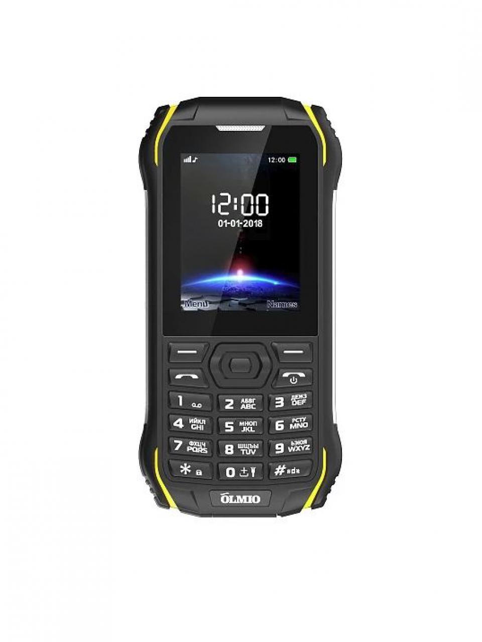 Телефон OLMIO X05 черный/желтый