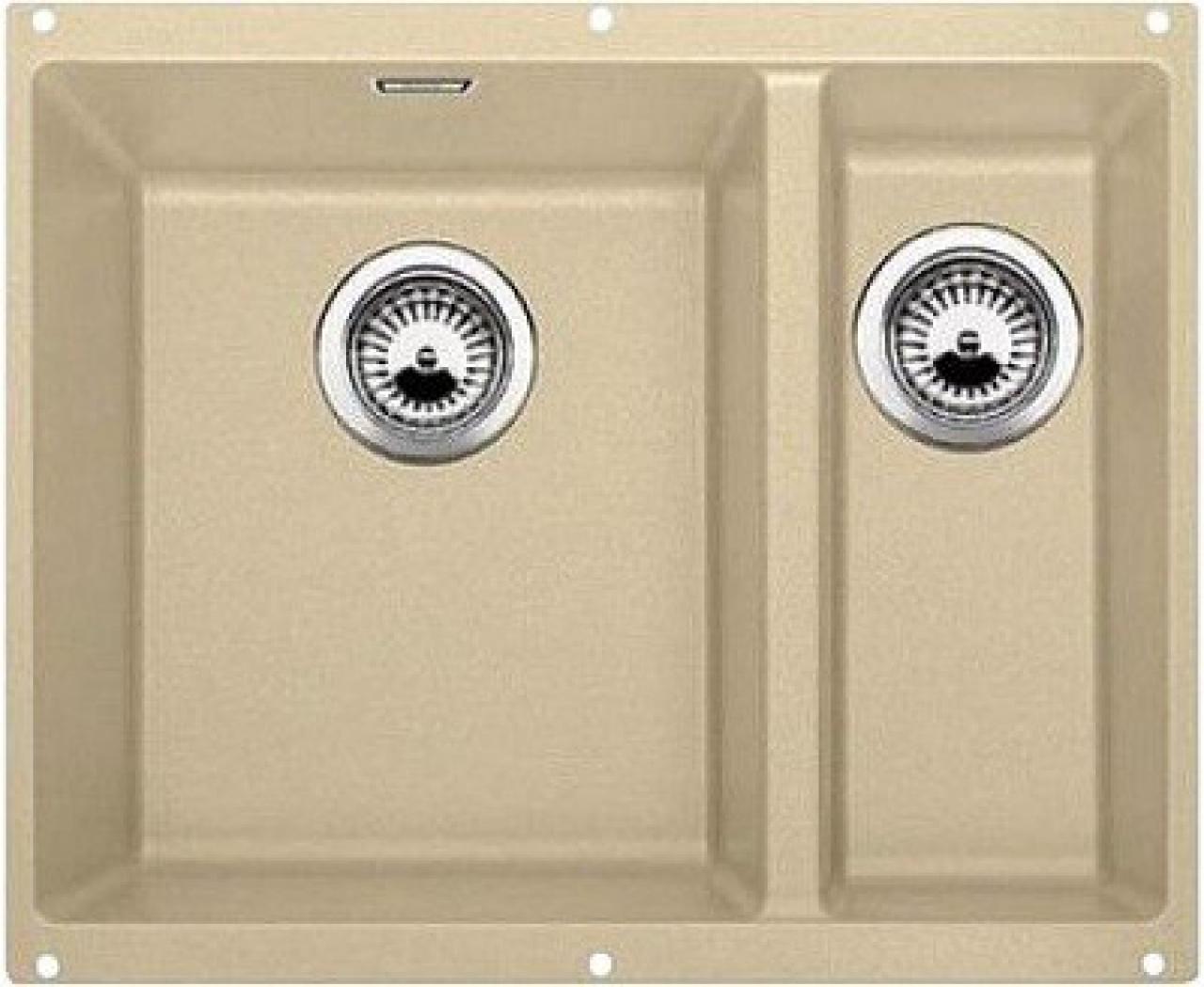 Врезная кухонная мойка Blanco Rotan 340/160-U 55.5х46см искусственный гранит шампань