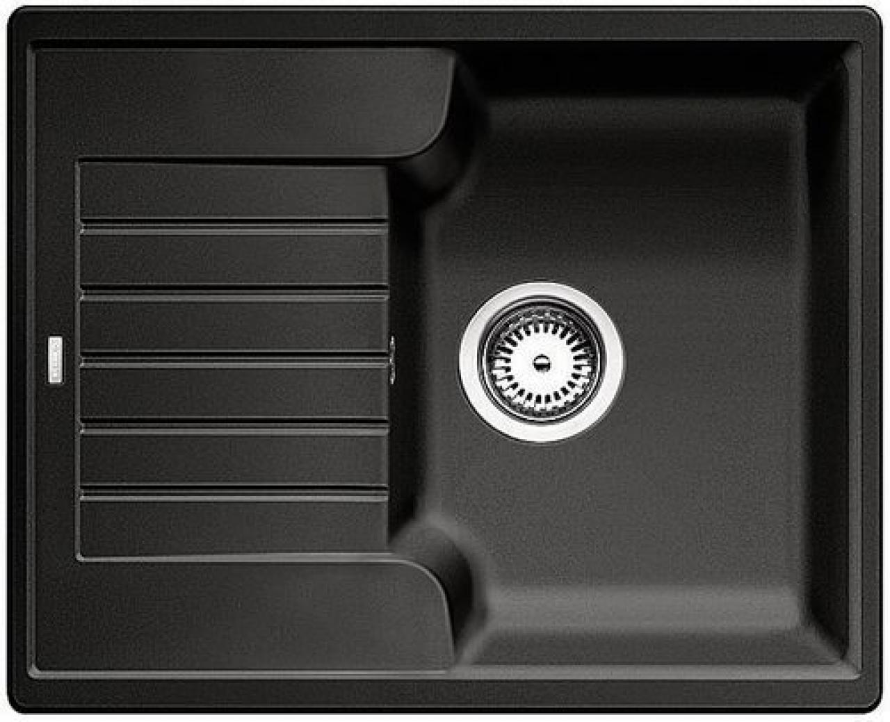 Врезная кухонная мойка Blanco Zia 40S Silgranit PuraDur 61.5х50см искусственный гранит антрацит