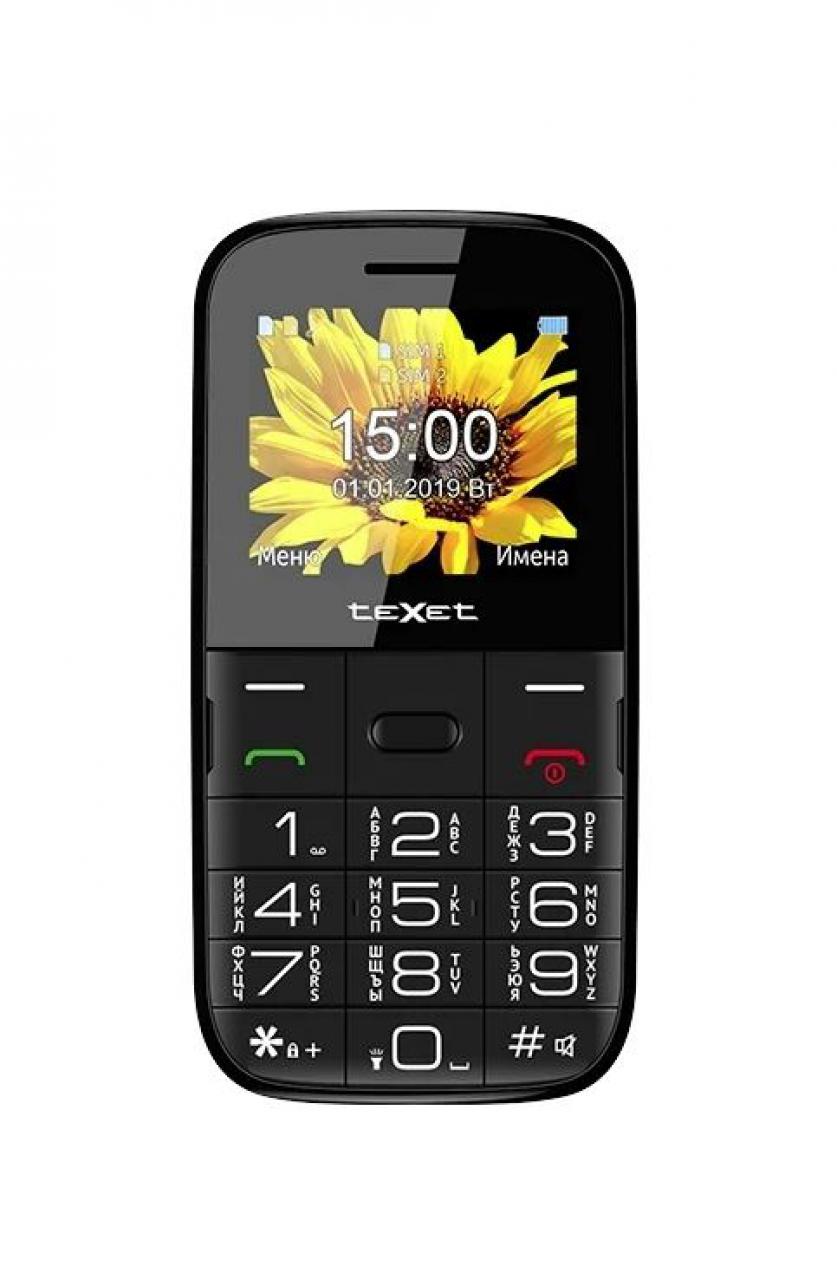 Телефон teXet TM-B227 черный