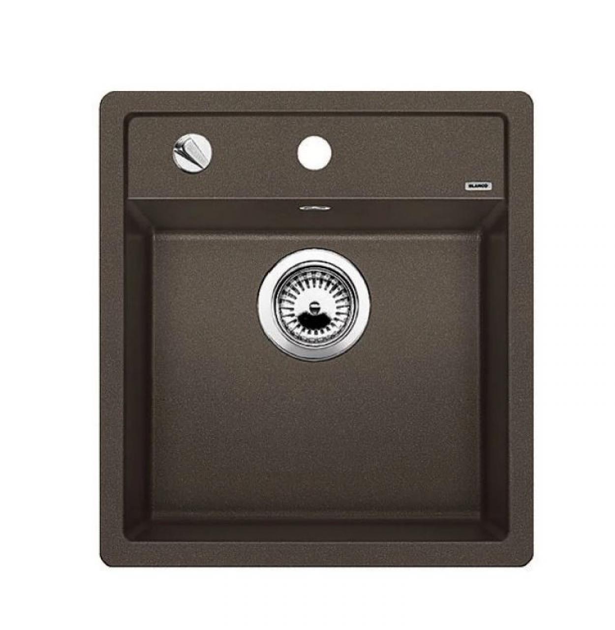 Врезная кухонная мойка Blanco Dalago 45 Silgranit PuraDur 46.5х51см искусственный гранит кофе