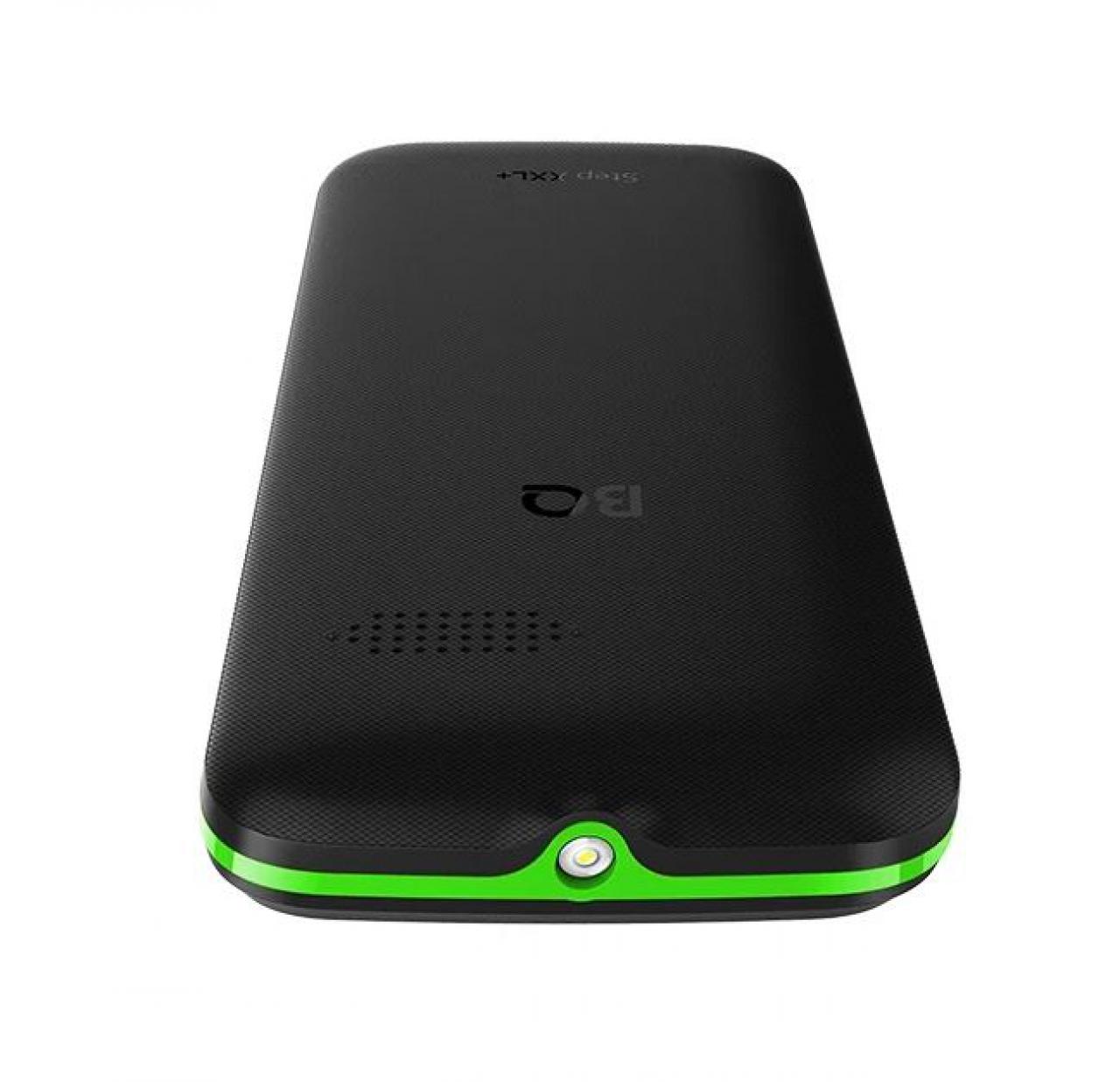 Телефон BQ 3590 Step XXL+ черный/зеленый