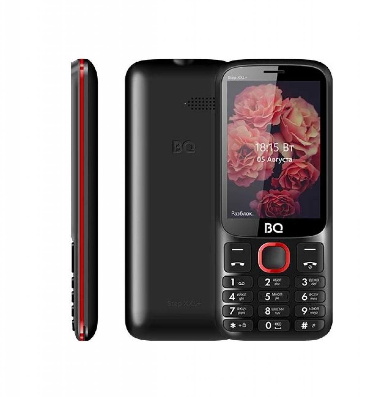 Телефон BQ 3590 Step XXL+ черный/красный