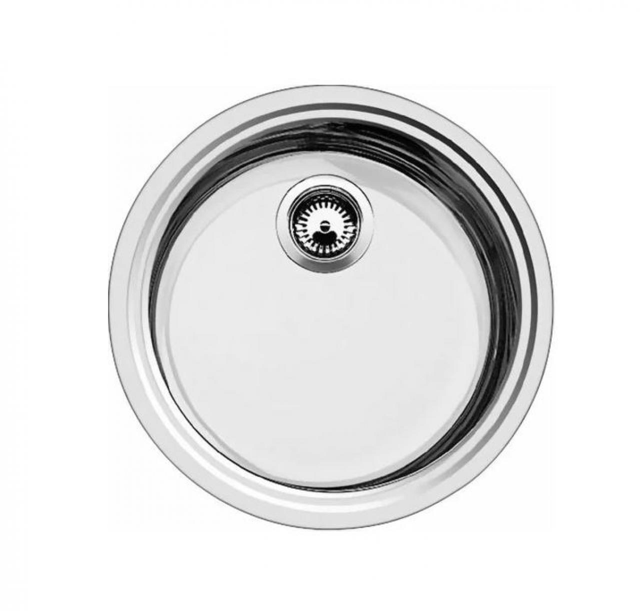 Интегрированная кухонная мойка Blanco Rondosol-IF 44.8х44.8см нержавеющая сталь