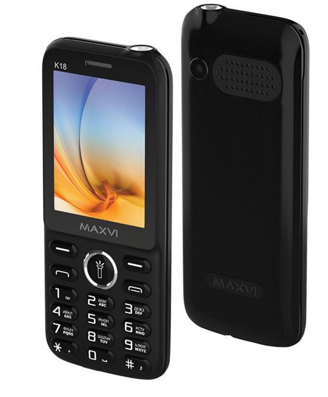 Сотовый телефон MAXVI K18 черный