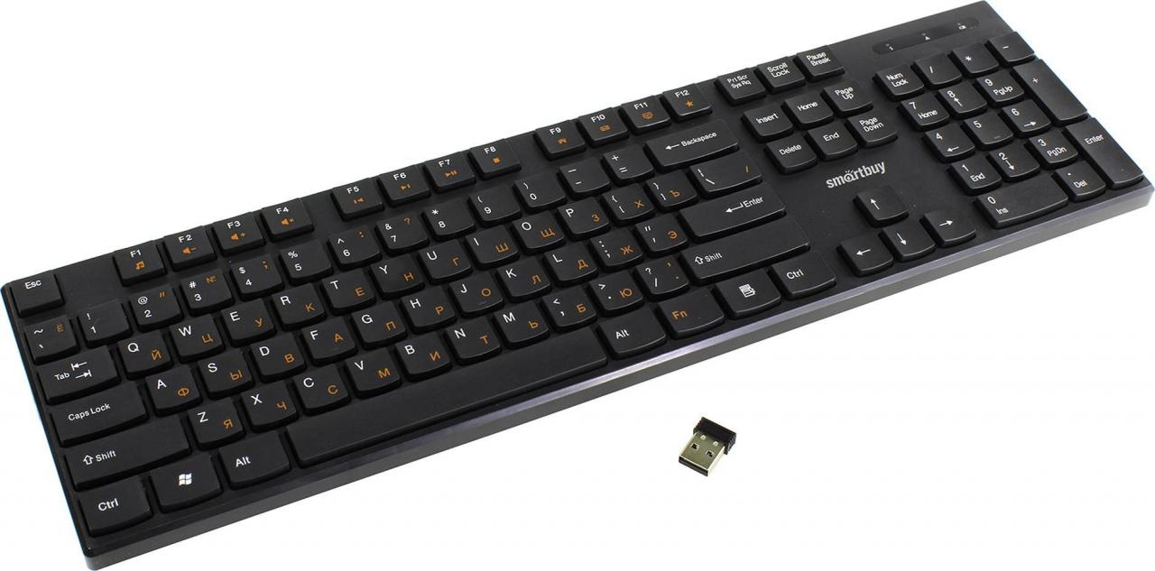 Клавиатура беспроводная Smartbuy ONE 238 SBK-238AG-K черный