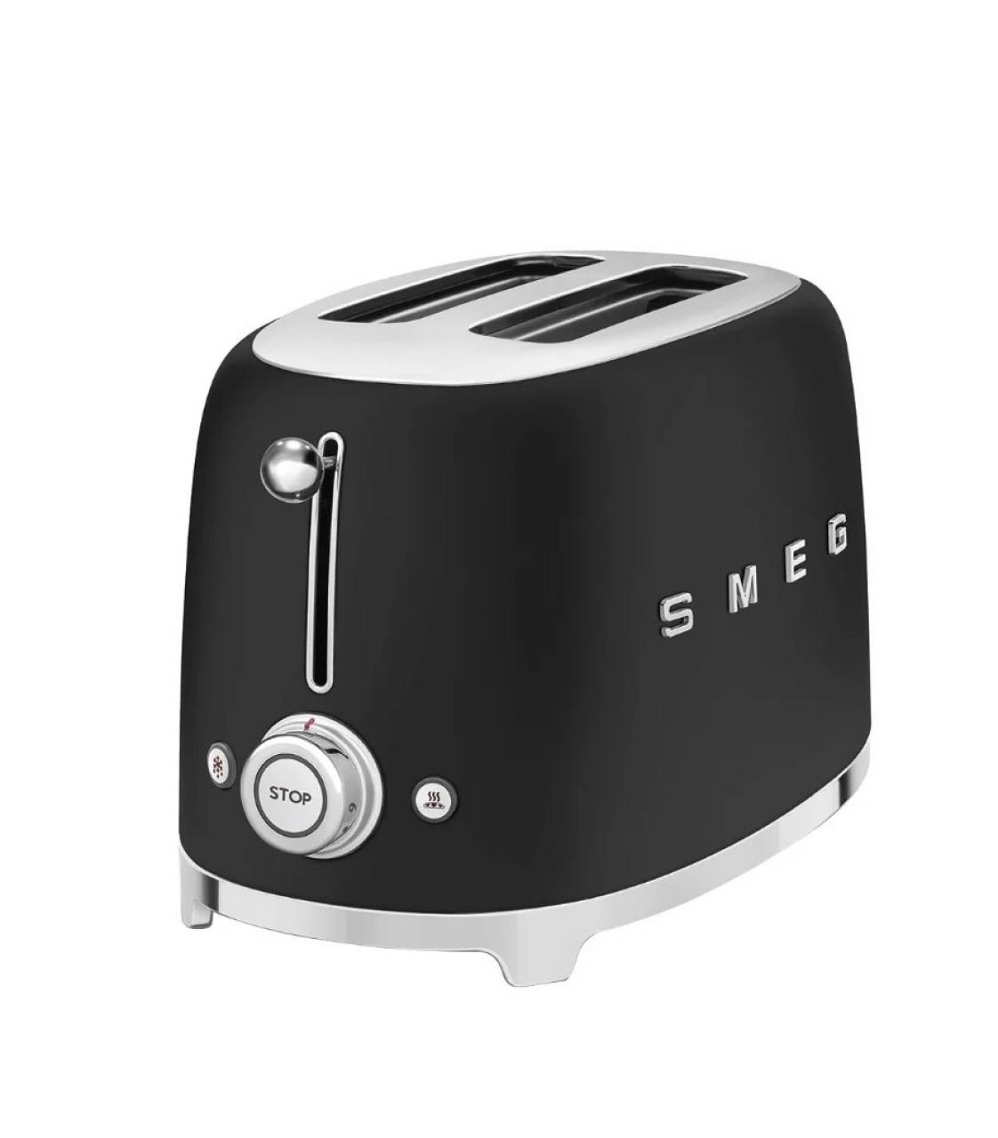 Тостер smeg TSF01 (TSF01BLMEU) черный матовый