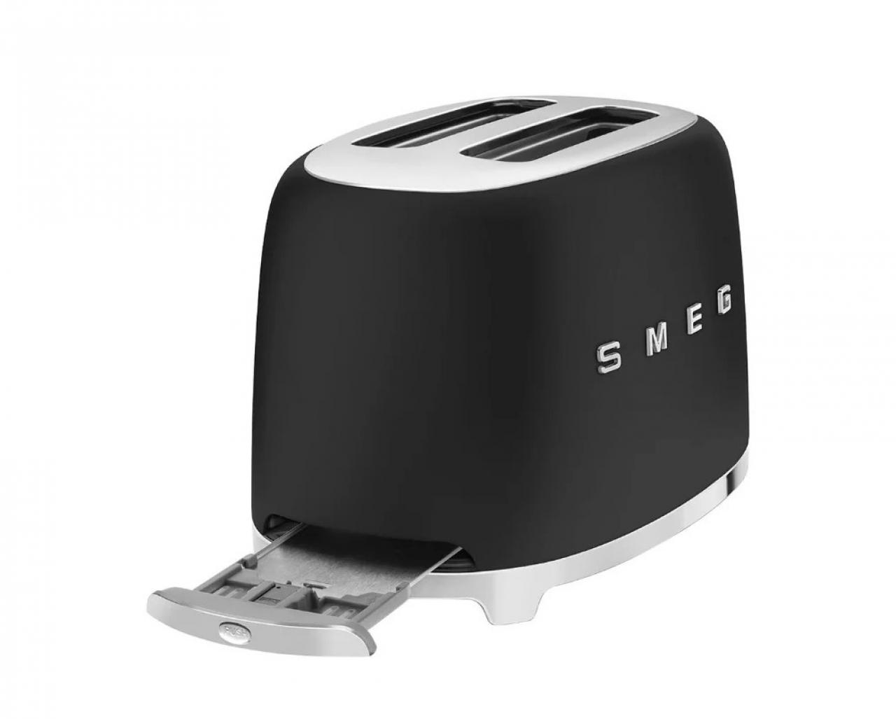 Тостер smeg TSF01 (TSF01BLMEU) черный матовый