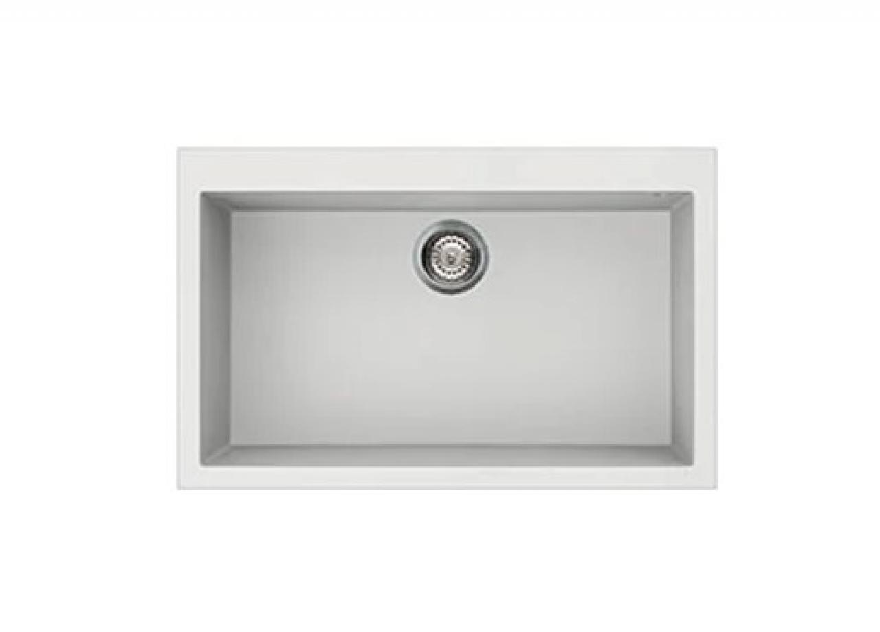 Врезная кухонная мойка smeg VZ79 79х50см искусственный гранит белый