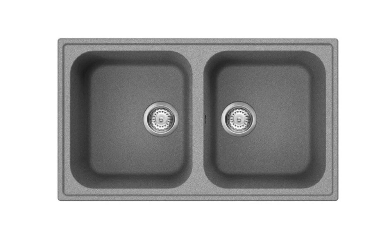 Врезная кухонная мойка smeg LZ862 86х50см искусственный гранит цемент