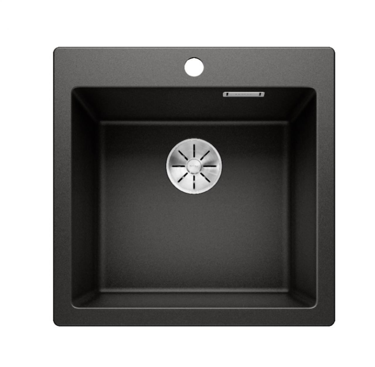 Врезная кухонная мойка Blanco Pleon 5 51.5х51см искусственный гранит черный