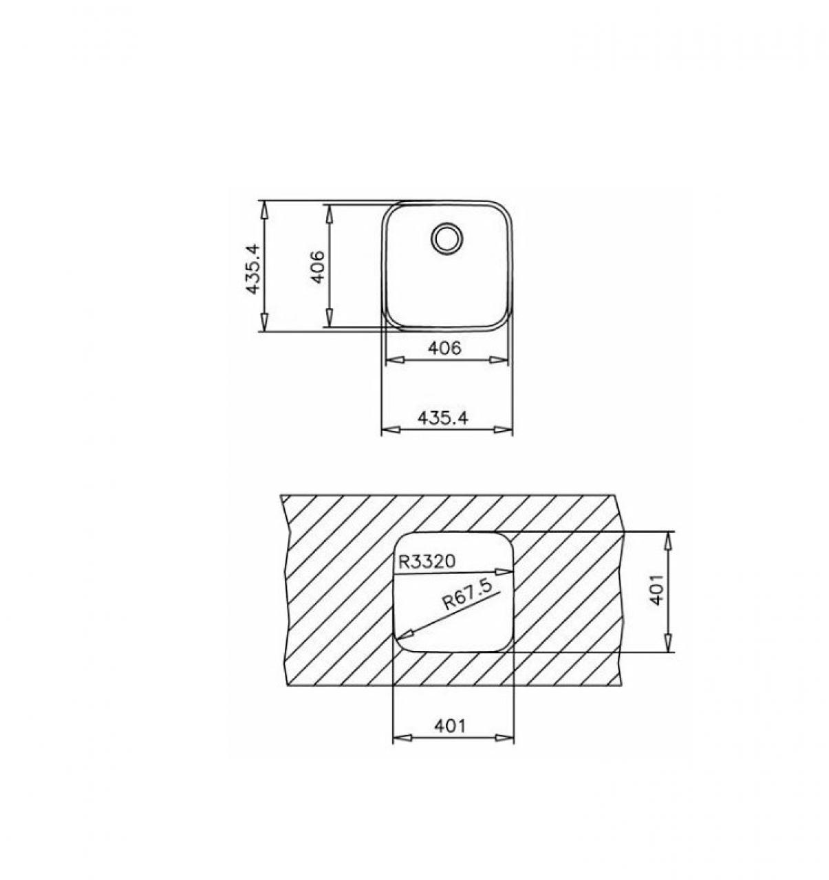 Врезная кухонная мойка TEKA BE 40.40.20 Plus 43.54х43.54см нержавеющая сталь полированная