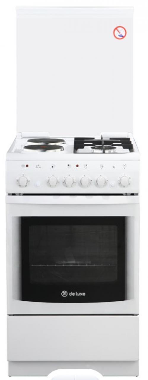 Кухонная плита De Luxe 506022.05гэ(кр) чр 030 белый