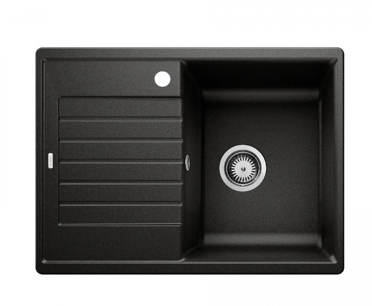 Врезная кухонная мойка Blanco Zia 45S Compact 68х50см искусственный гранит черный