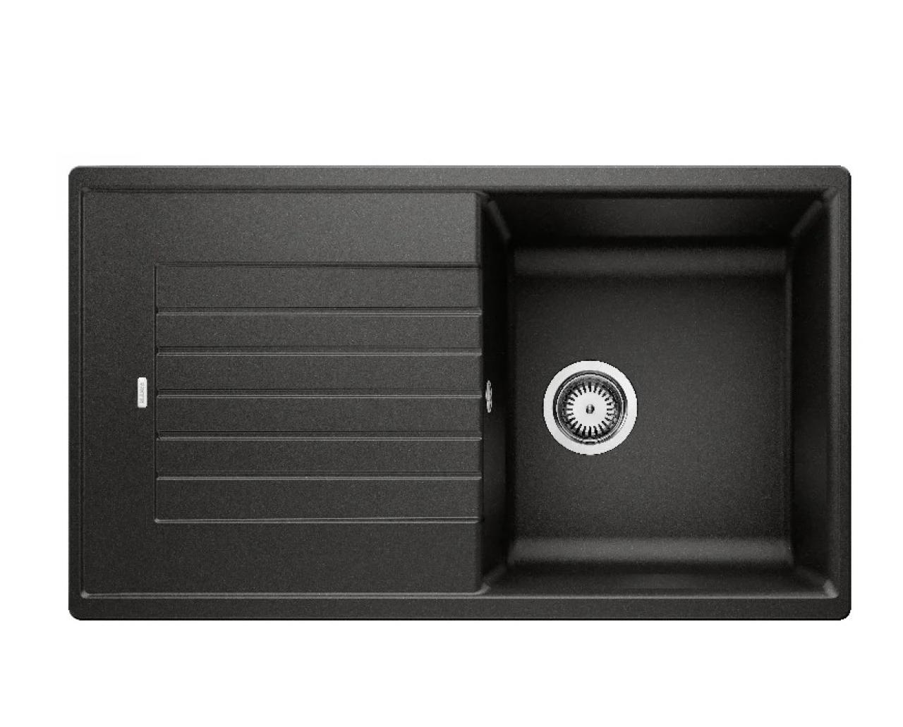 Врезная кухонная мойка Blanco Zia 5S Silgranit PuraDur 86х50см искусственный гранит черный