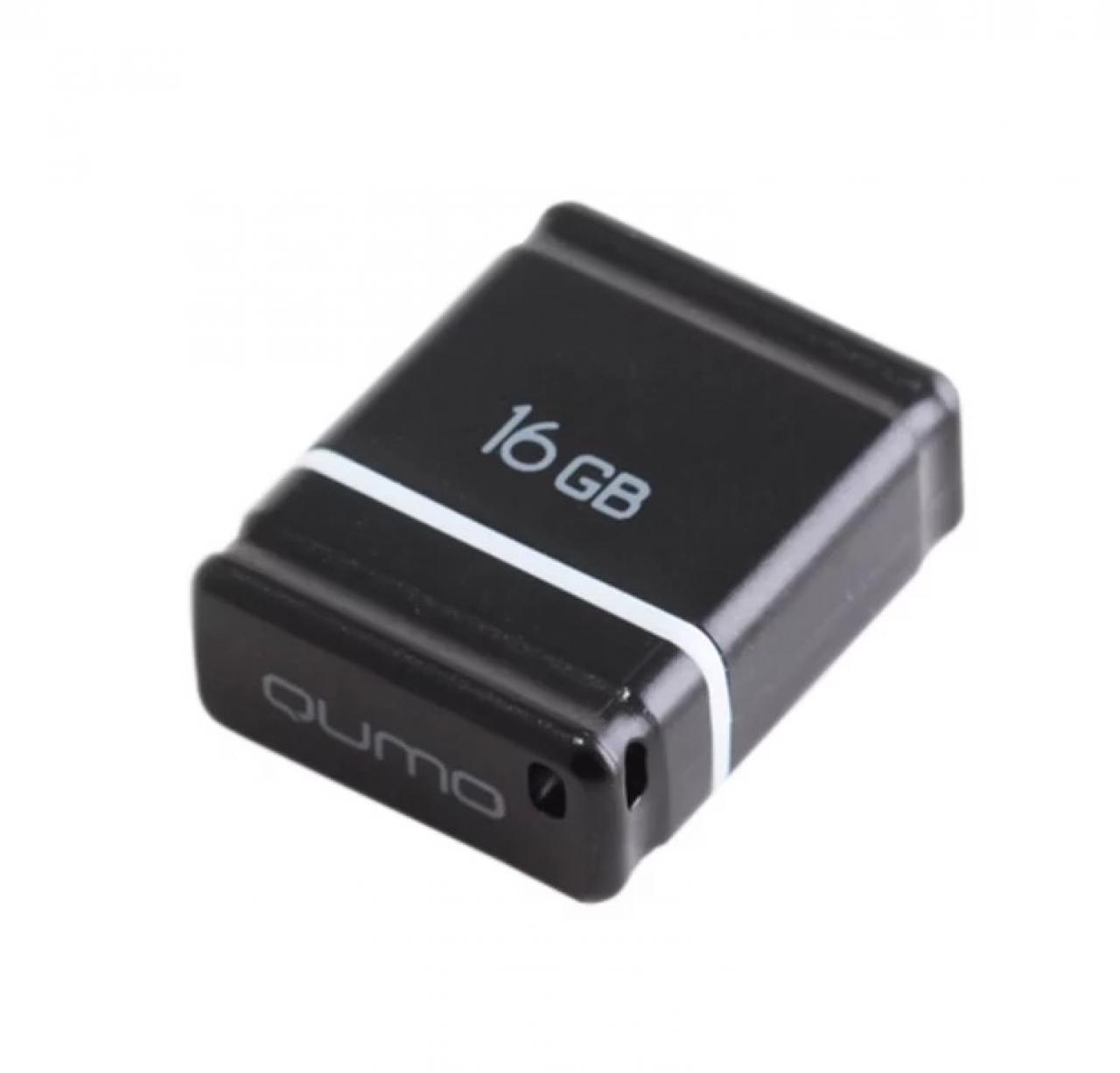 Флешка Qumo nanoDrive 16Gb, черный