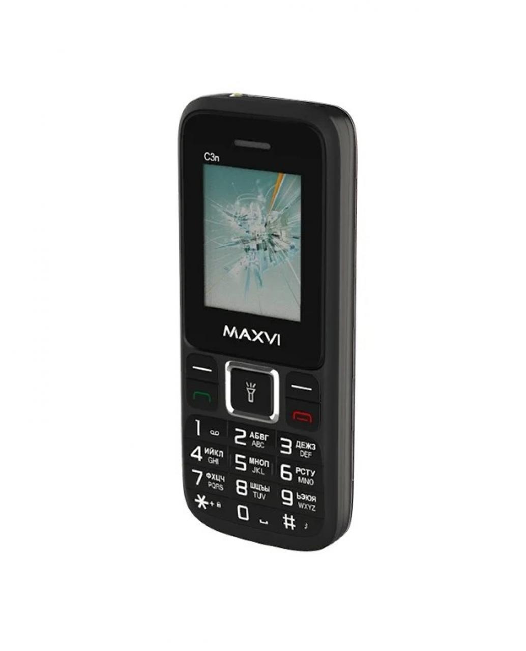 Телефон MAXVI C3n, черный
