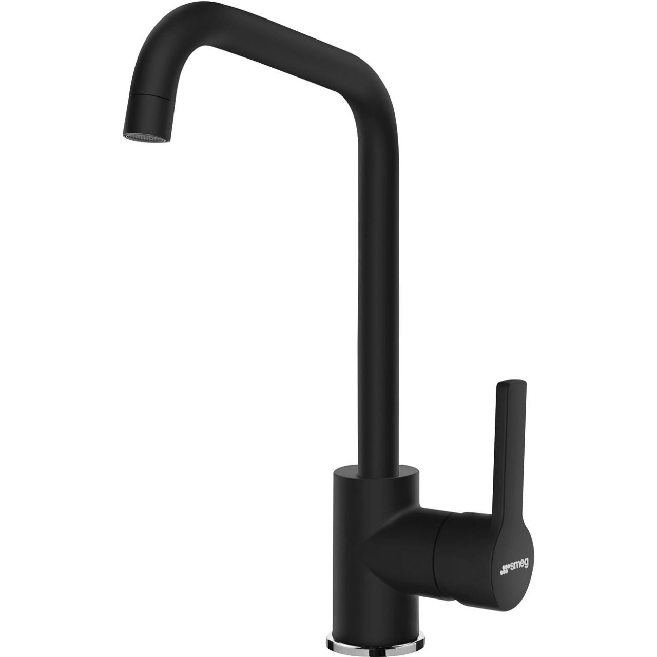 Смеситель для кухни (мойки) SMEG MI3MN однорычажный черный матовый