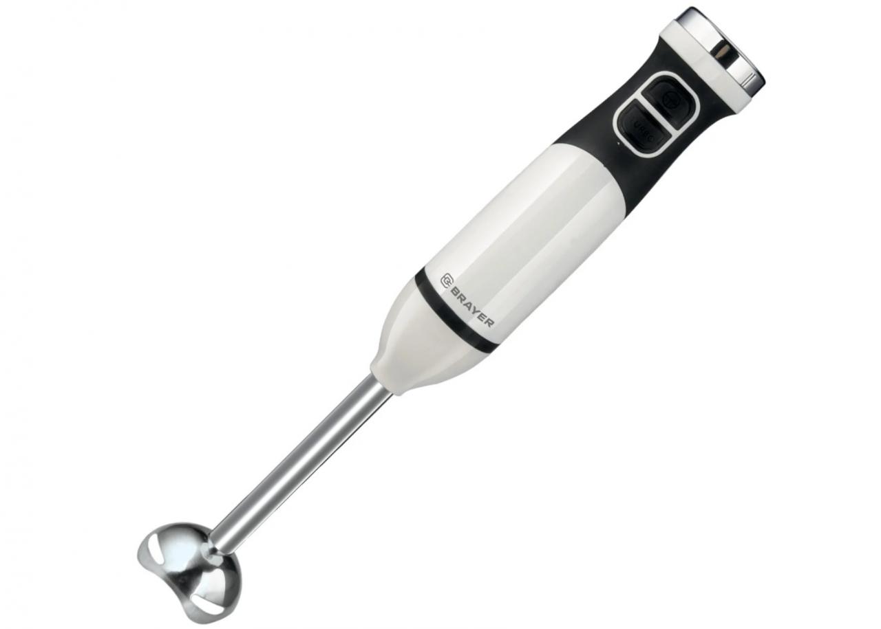 Погружной блендер BRAYER BR1243, белый/черный