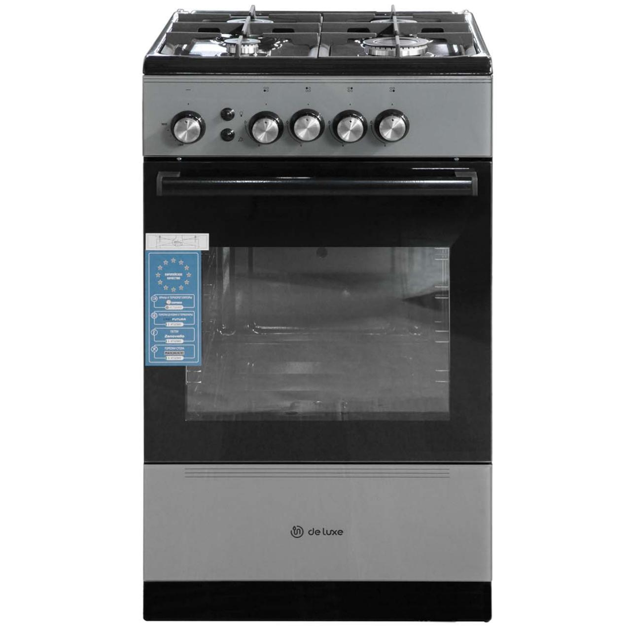 Кухонная плита DE LUXE 506040.24г ЧР-002 серый