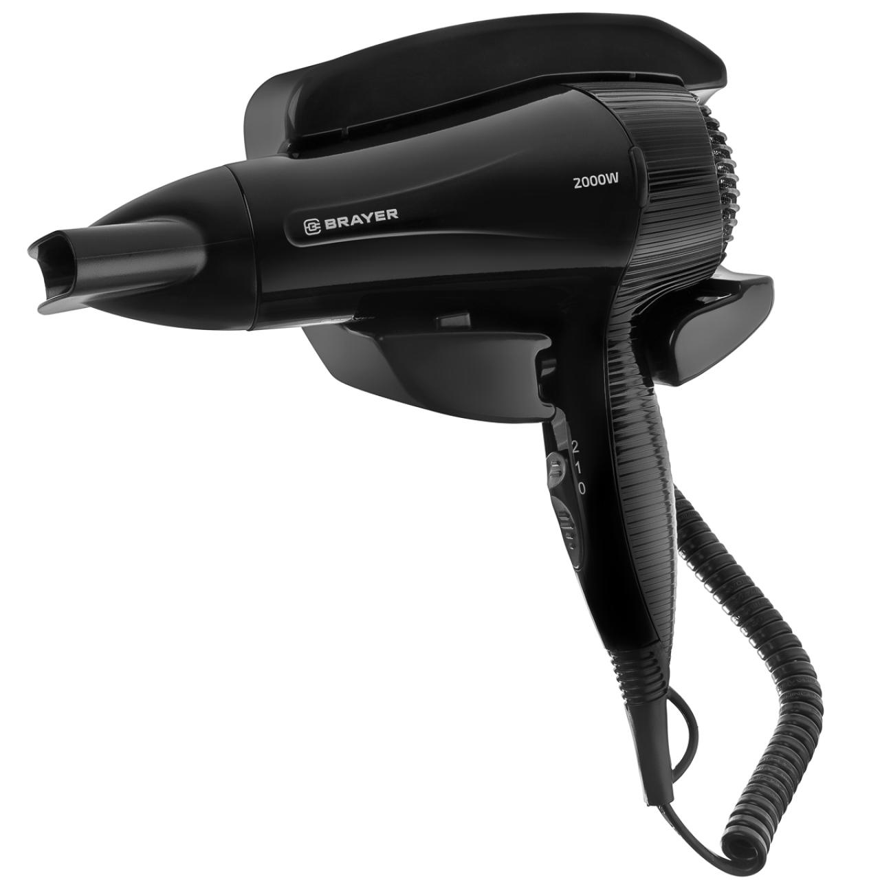 Фен настенный BRAYER BR3021BK черный