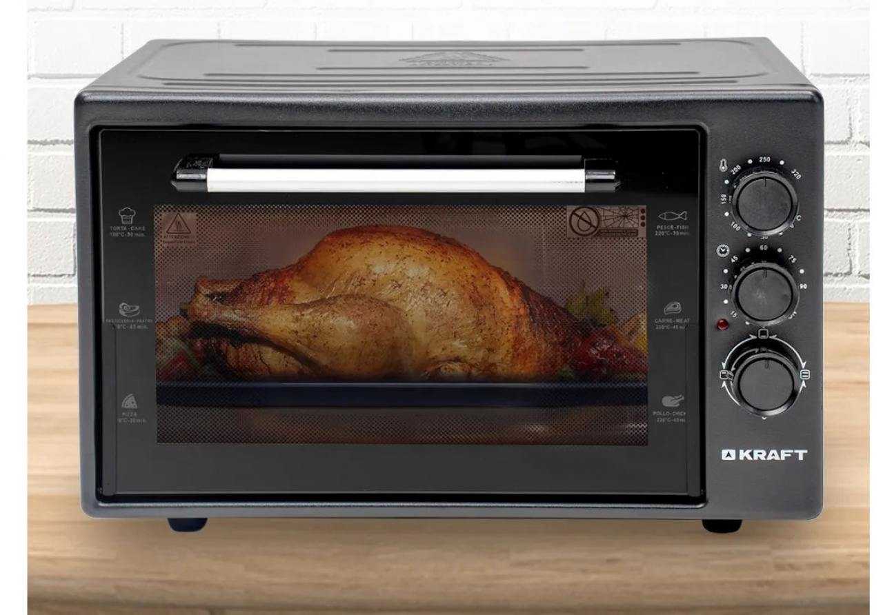 Мини-печь KRAFT KF-MO 3800 графит