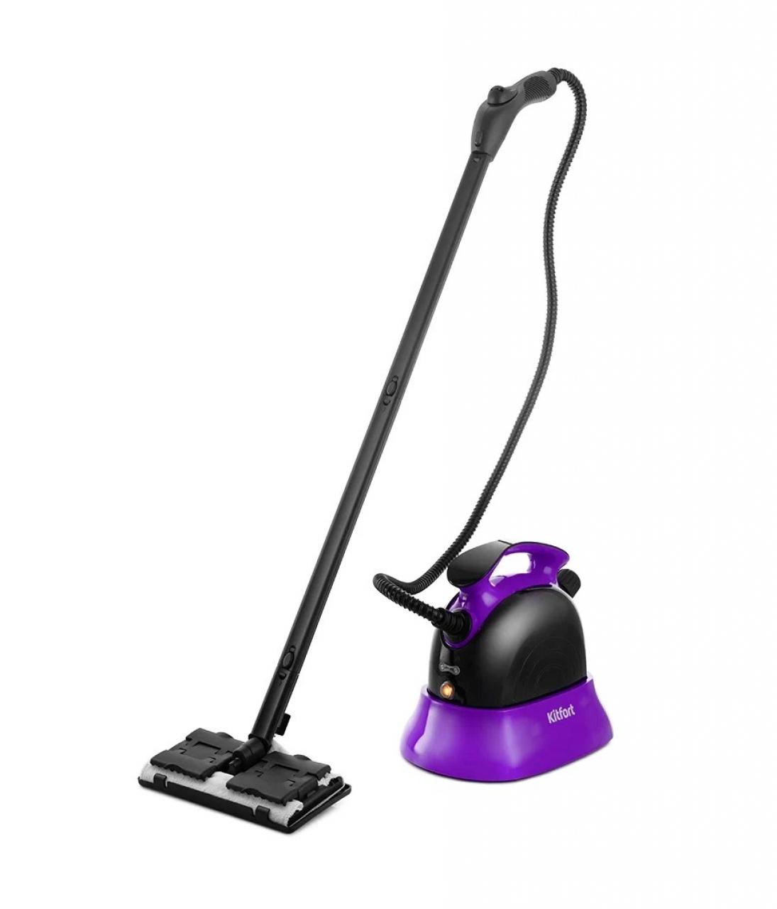 Пароочиститель Kitfort KT-9102 черно-фиолетовый