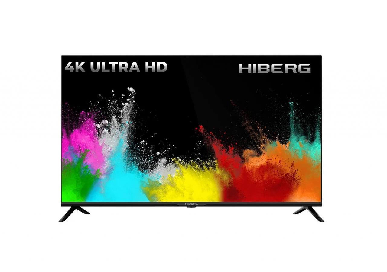 LED-телевизор HIBERG 43Y UHD-R, диагональ 43 дюйма, Ultra HD 4K, HDR, Smart TV, голосовое управление Алиса