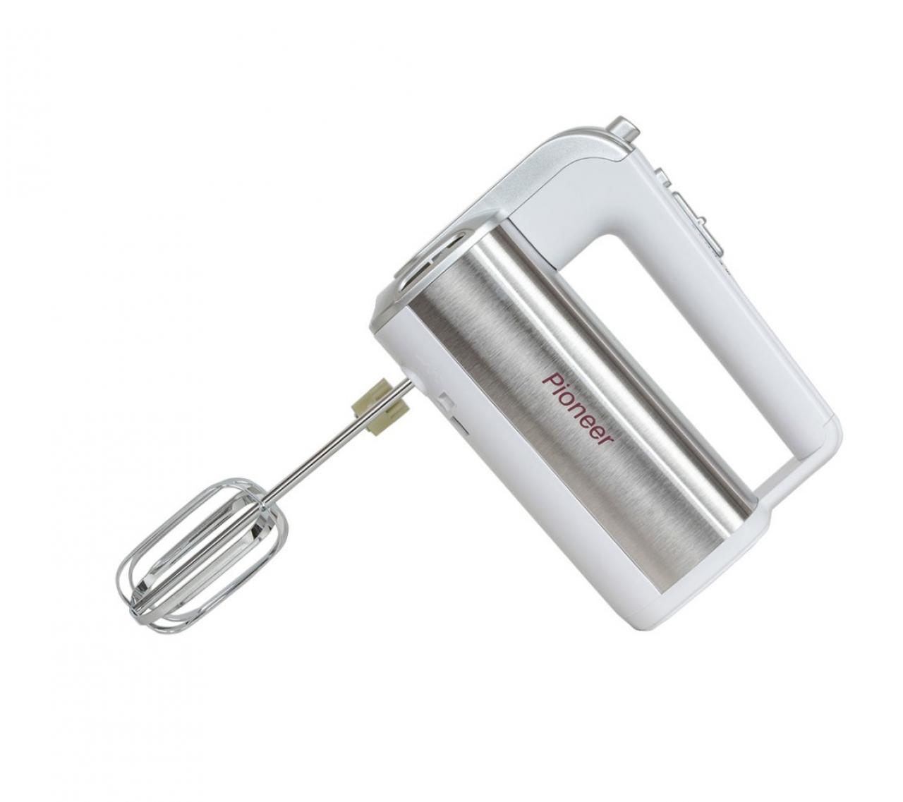 Миксер Pioneer MX345 белый/серебристый