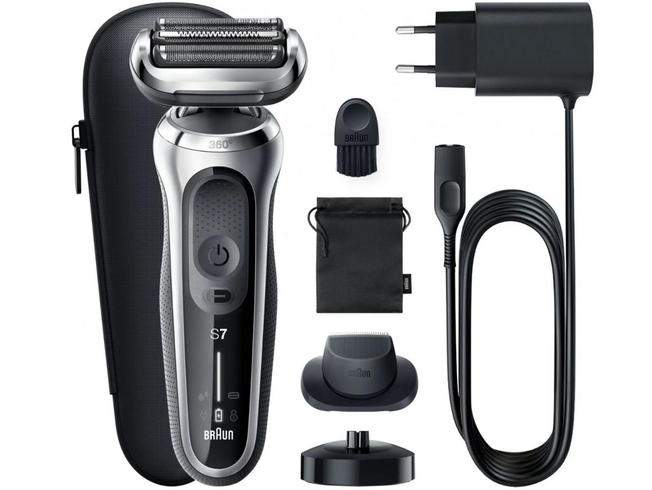 Электробритва Braun 71-S4200CS Series 7 черный/серебристый