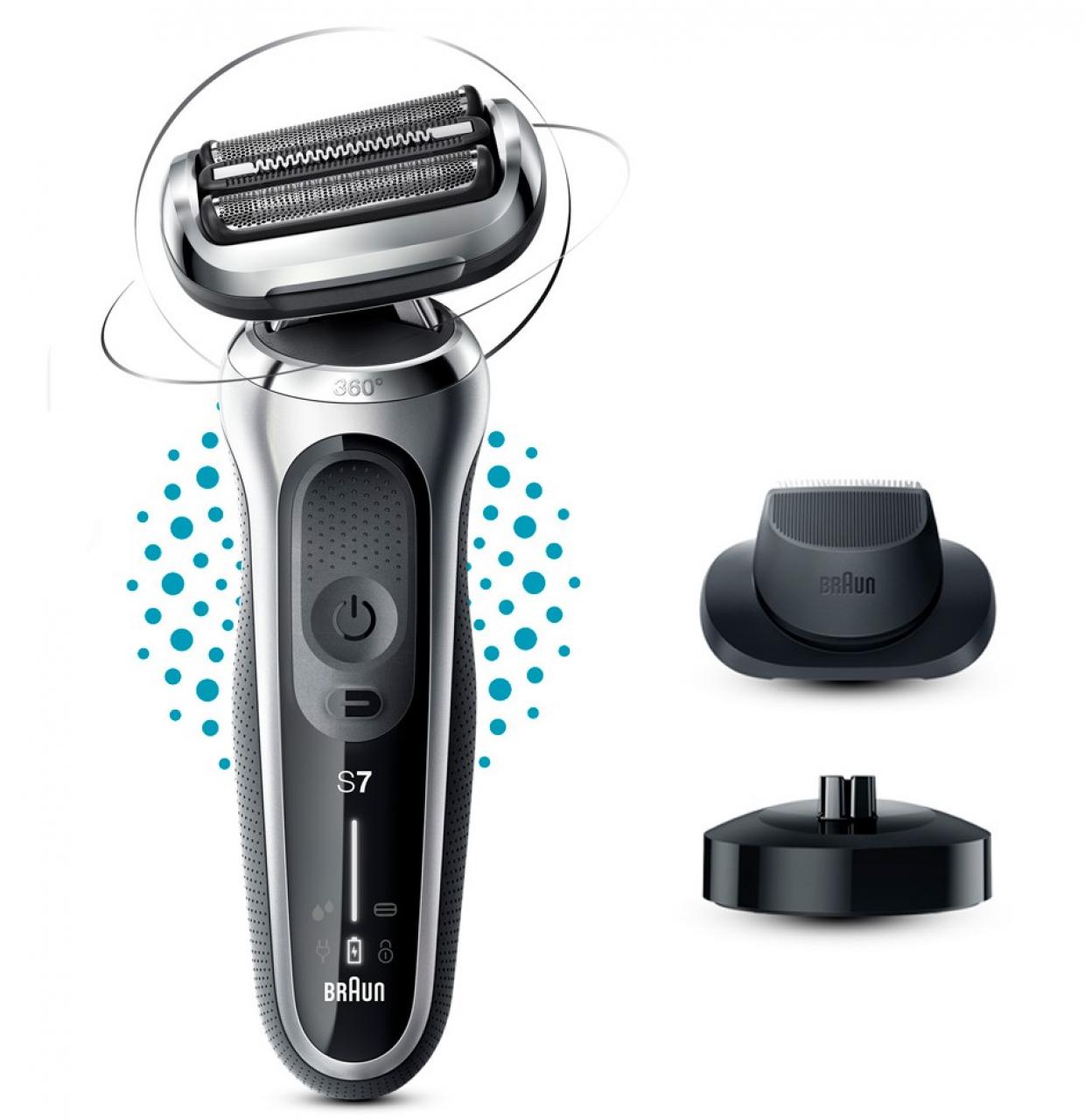 Электробритва Braun 71-S4200CS Series 7 черный/серебристый