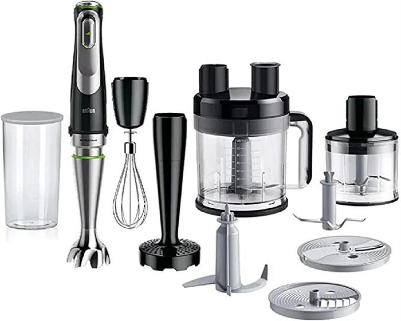 Погружной блендер Braun MQ9185XLI черный/зеленый