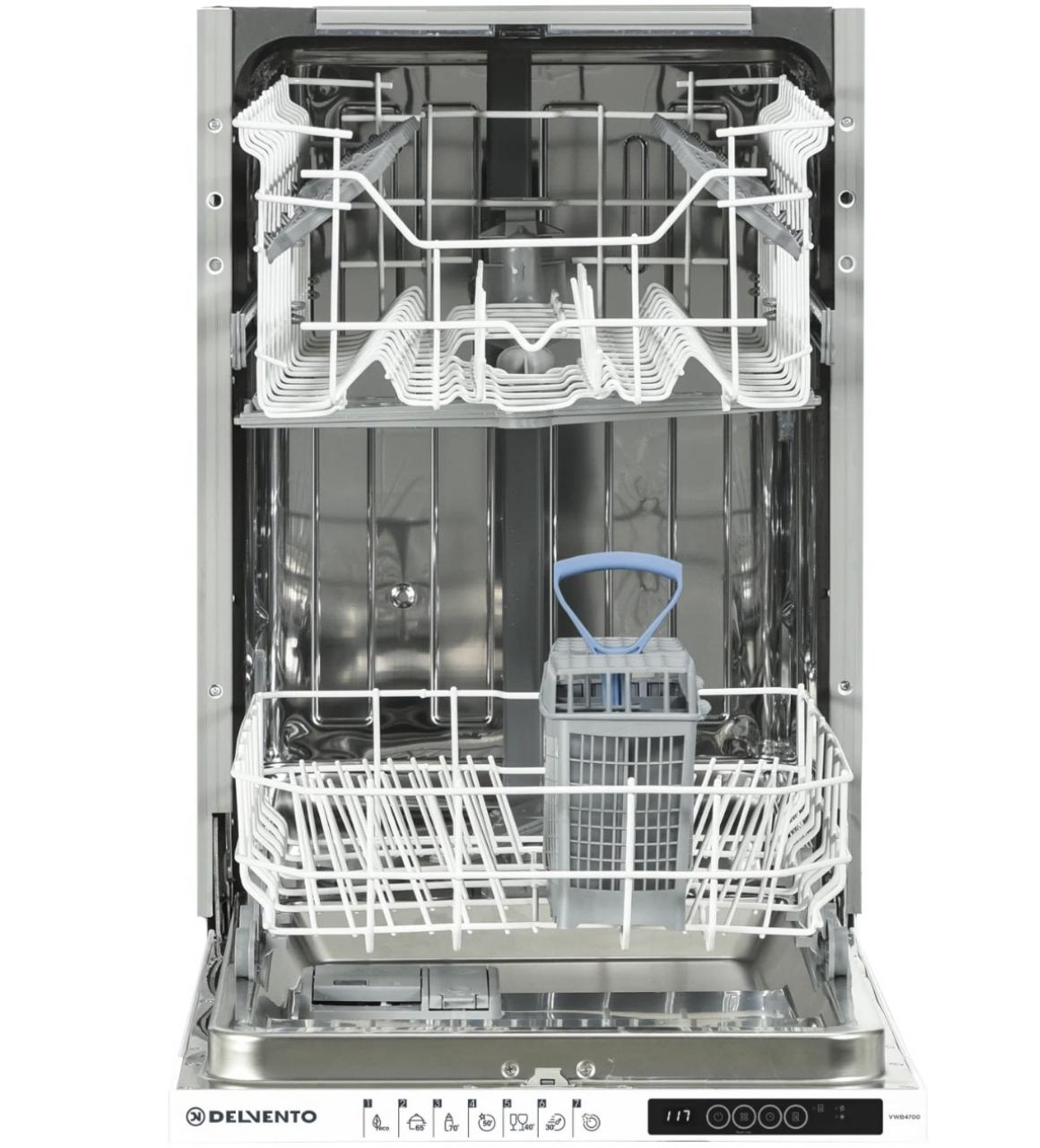 Встраиваемая посудомоечная машина DELVENTO VWB4700 45 см белый