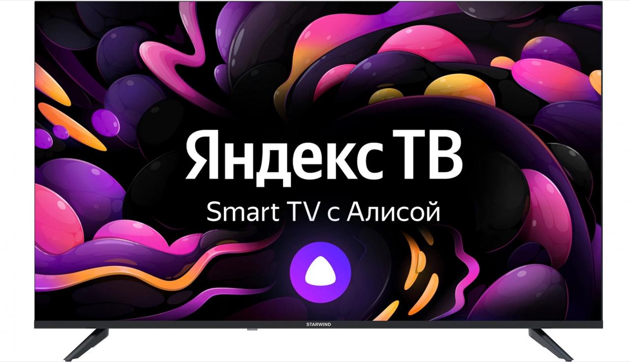 43" LED-телевизор STARWIND SW-LED43UG403 на платформе Яндекс.ТВ черный