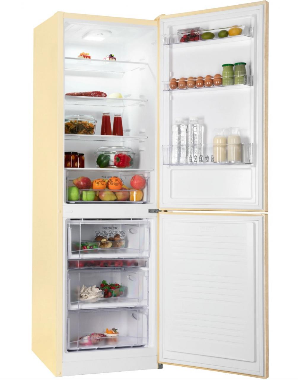 Холодильник NORDFROST NRB 152 Me двухкамерный, 320 л объем мрамор бежевый