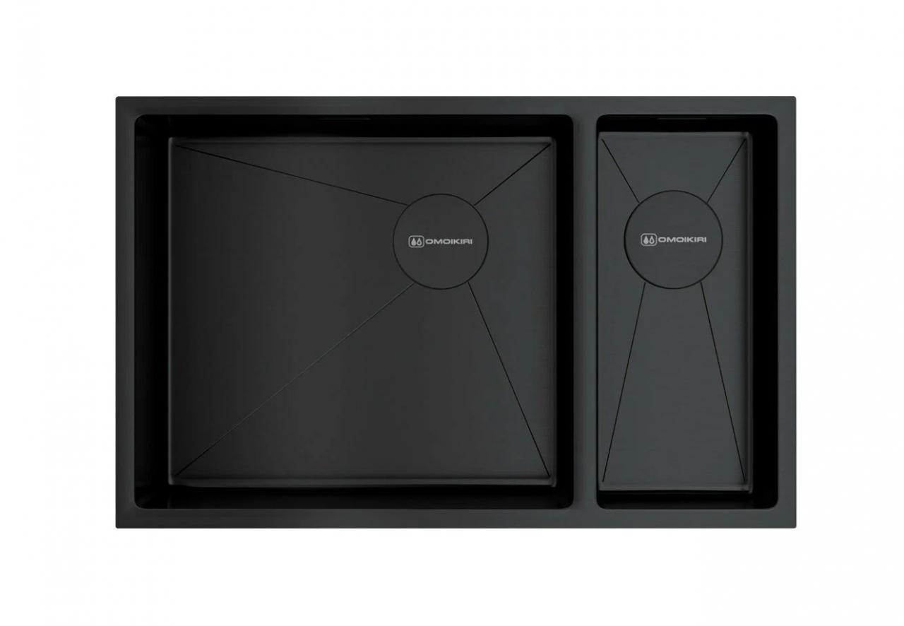 Кухонная мойка Omoikiri Taki 69-2-U IF-GB-L Side графит