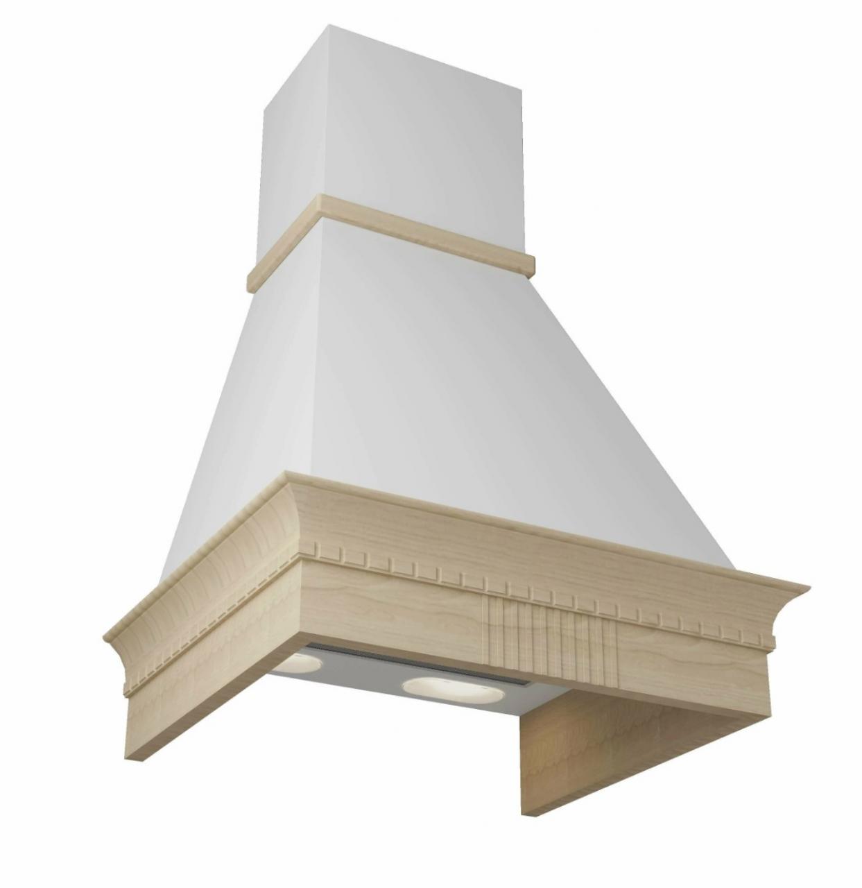 Вытяжка ELIKOR Даниела 60П-650-П3Л белый муар/ясень неокрашенный